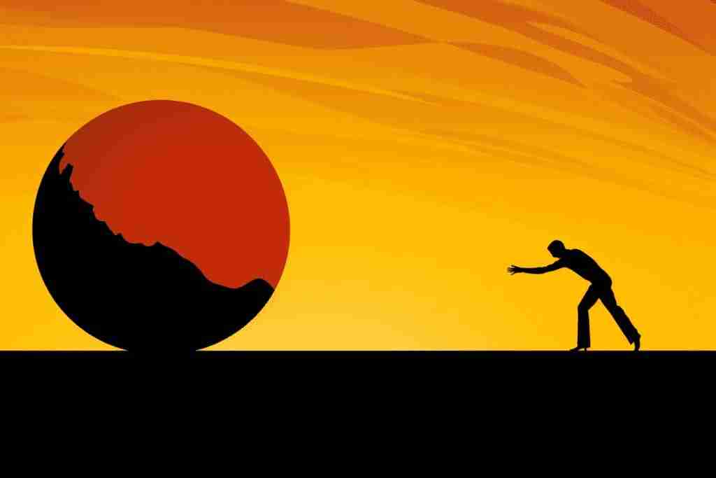 Finding Your Tribe: The Surprising Reason YouTube is a Goldmine for Executive Coaches 3 dustin9925 a sillouhette pushing against a very large ball abst 772c6867 8102 4492